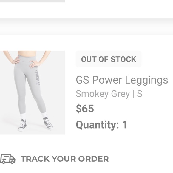 - SOLD - Gymshark - Power Leggings (S) - Picture 2 of 5